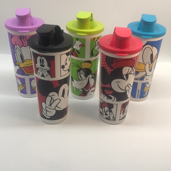 Tupperware Disney Tumbler With Flip-Top Seal Set of 5 Cup - Picture 12 of 16